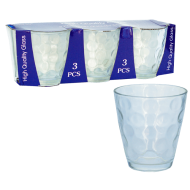 Set 3 pahare transparente sticla 305 ML